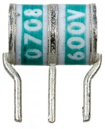 2026-60-C2LF, (7.9×11.3mm 600V +20% 20kA/20A 3-х элек.)