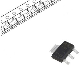 X0202MN 5BA4, Тиристор, 600В, 0,8А, 1,25А, 5мА, Упаковка бобина,лента, SMD