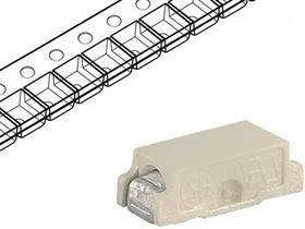 3402.0019.11, Предохранитель: плавкая вставка, быстрый, 7А, 63ВAC, 63ВDC, SMD