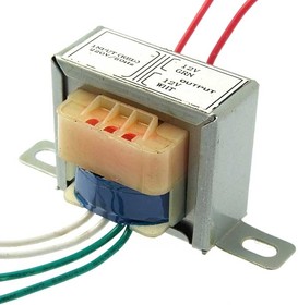 EI35*13 220v to 2x12v 1.5W, Трансформатор питания сердечник EI35-13, 50 Гц, понижение с 220 В до 2×12 В, 0.35 А, 1.5 Вт, крепление на 2 вин