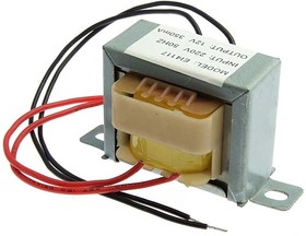 EI41*17 220v to 12V 4W, Трансформатор питания сердечник EI41-17, 50 Гц, понижение с 220 В до 12 В, 0.35 А, 4 Вт, крепление на 2 винта