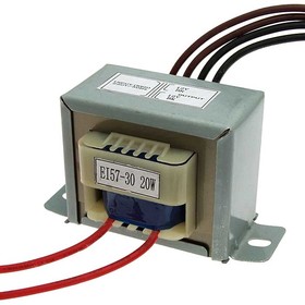 EI57*30 220v to 2x12v 20W, Трансформатор питания сердечник EI57-30, 50 Гц, понижение с 220 В до 2х12 В, 0.9 А, 20 Вт, крепление на 2 винта