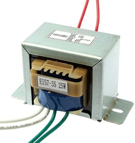 EI57*35 220v to 2x12v 25W, Трансформатор питания сердечник EI57-35, 50 Гц, понижение с 220 В до 2х12 В, 1 А, 25 Вт, крепление на 2 винта