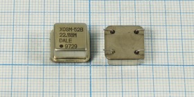 Кварцевый генератор 22118,4, HALF-SMD, 5В, XOSM-52B, T/CM