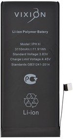 Аккумуляторная батарея (аккумулятор) для iPhone 11 3110 mAh с монтажным скотчем (Vixion)