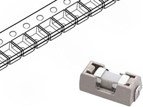 0154.500DR, Предохранитель сверхбыстродействующий 0.5А с держателем для поверхностного монтажа