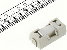 0154003.DR, Предохранитель сверхбыстродействующий 3A 125В SMD 9.73х5.03х3.81мм лента на катушке