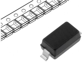 SZMMSZ4681T1G, Диод: стабилитрон, 0,5Вт, 2,4В, SMD, бобина, лента, SOD123, 2мкА
